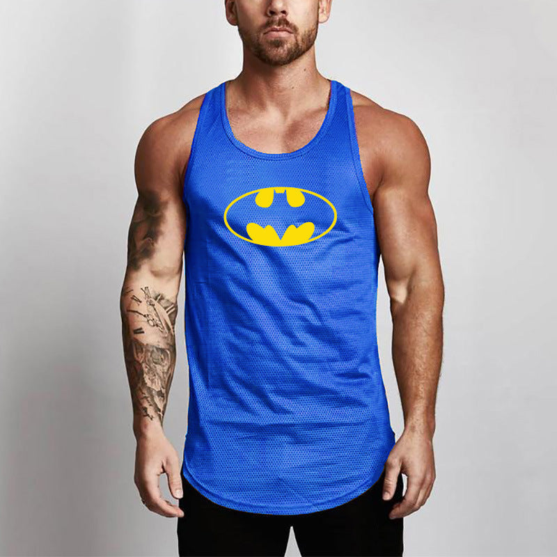 Batman mesh breathable sports fitness vest