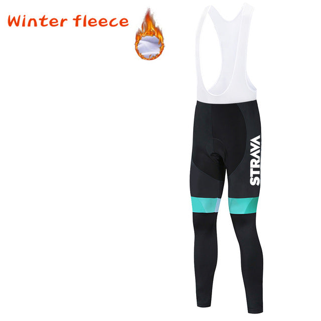 Warm Polar Fleece Cycling Jersey Men's Jersey Suit