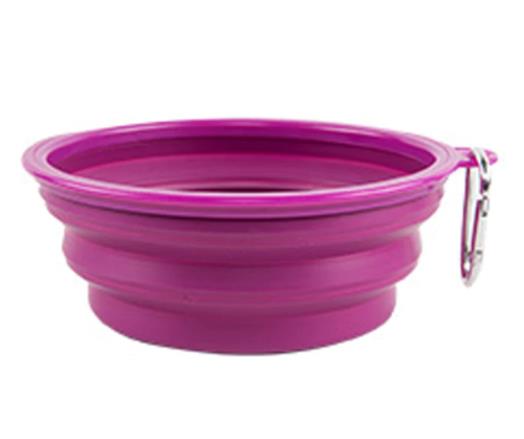 Dog Bowl Portable Foldable Collapsible Silicone Pet Cat Dog Food Water Feeding Travel Bowl