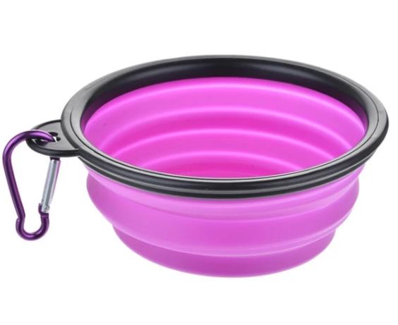 Dog Bowl Portable Foldable Collapsible Silicone Pet Cat Dog Food Water Feeding Travel Bowl