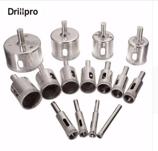 15pcs 6-50mm Diamond Hole Saw Drill Bit Set Holesaw Tile Ceramic Glass Marble Drill Bits Top Quality