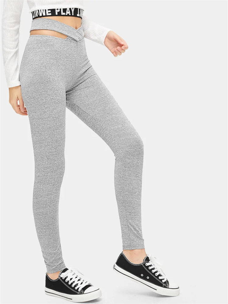 Elastic leggings sweatpants