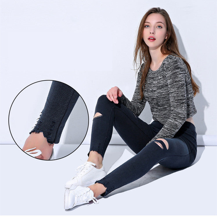 Imitation jeans leggings