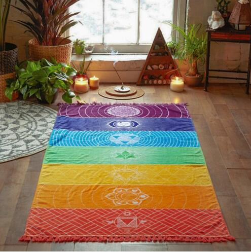 7 Chakra's Yoga Tapestry