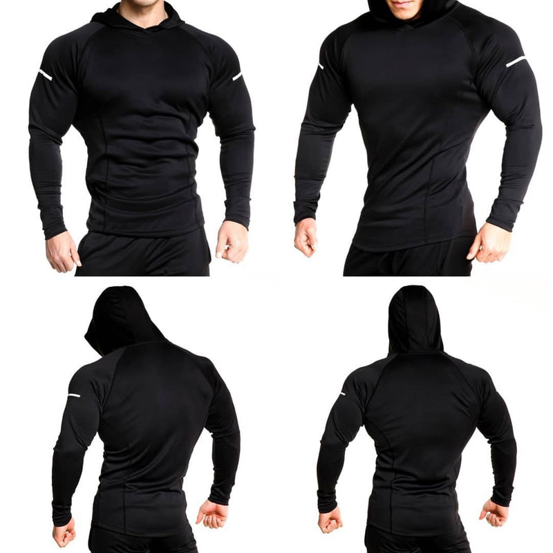 Muscle Brothers Long Sleeve Hooded Shirt