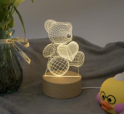 Romantic 3D lamp