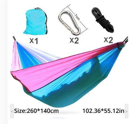 Portable Hammock Double Person Camping Survival Garden Swing Hunting Hanging Sleeping Chair Travel Furniture Parachute Hammocks