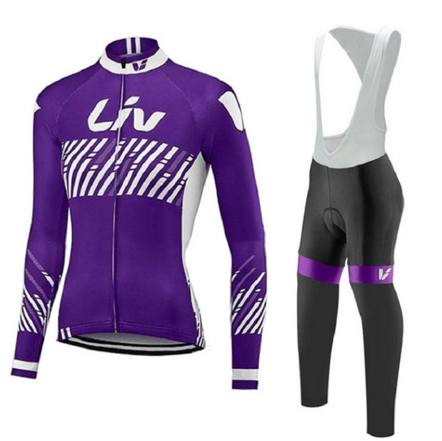 LIV Ladies Team Edition Long Sleeve Cycling Jersey Suit