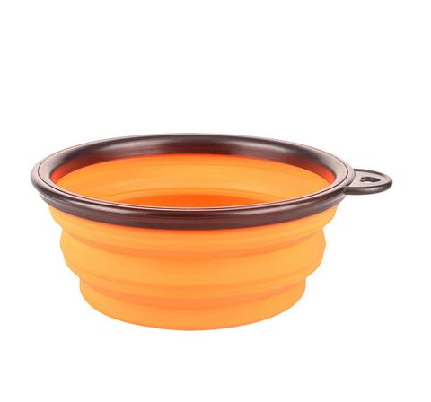 Dog Bowl Portable Foldable Collapsible Silicone Pet Cat Dog Food Water Feeding Travel Bowl