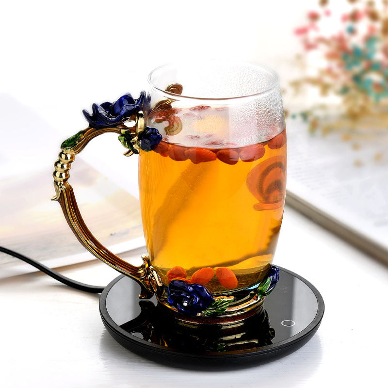 Keep warm coaster electric heating tea warmer