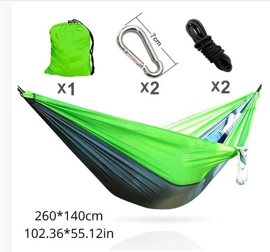 Portable Hammock Double Person Camping Survival Garden Swing Hunting Hanging Sleeping Chair Travel Furniture Parachute Hammocks