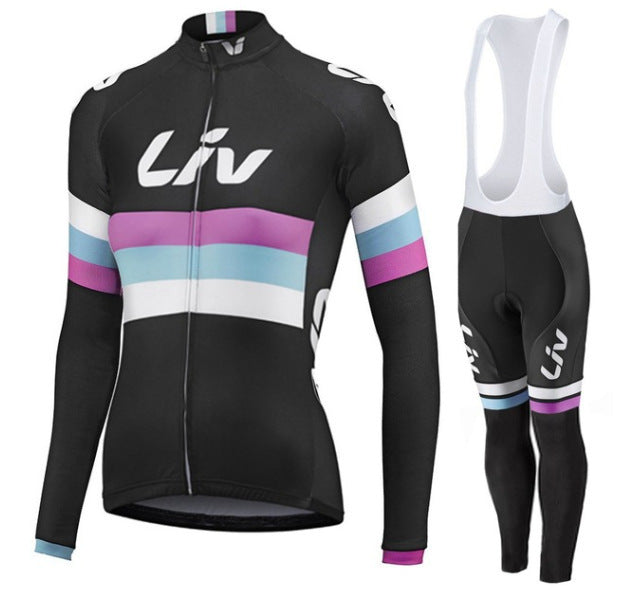 LIV Ladies Team Edition Long Sleeve Cycling Jersey Suit