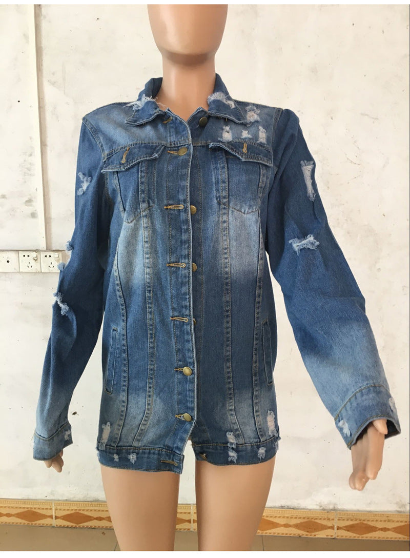 Loose denim jacket