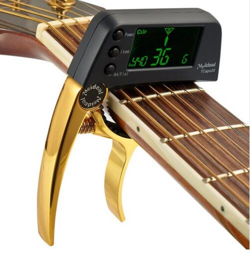 Meideal TCapo20 Guitar Capo Quick Change Key Guitar Capo Tuner for Electric Guitar Parts Bass Ukulele Chromatic Alloy