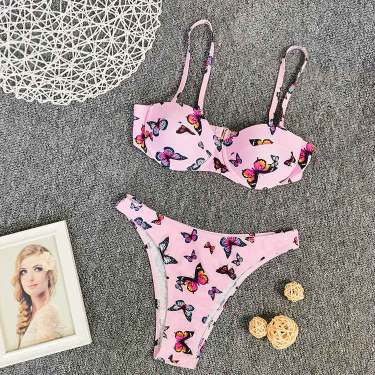 Bikini butterfly print