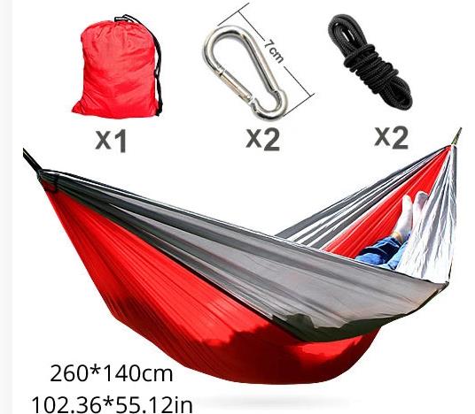 Portable Hammock Double Person Camping Survival Garden Swing Hunting Hanging Sleeping Chair Travel Furniture Parachute Hammocks