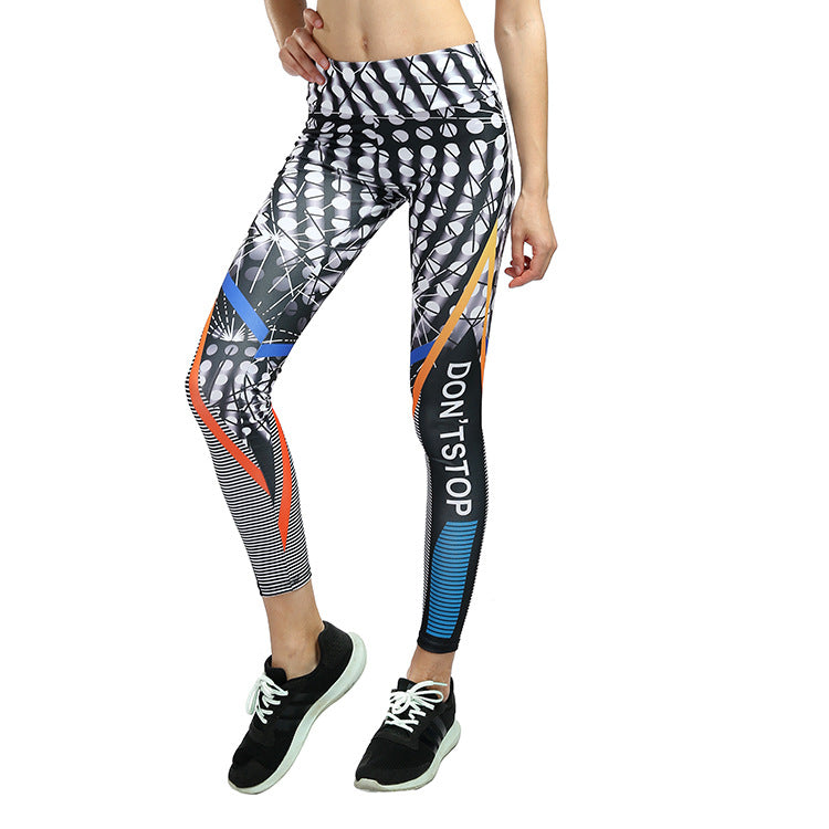 Digital printed yoga pants