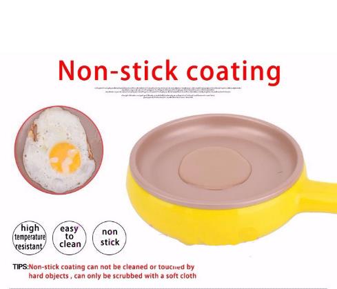 Non-Stick Eggs Boiler Steame Multifunction Household Mini Egg Omelette Pancakes Electric Fried Steak Frying Pan Boiled Egg