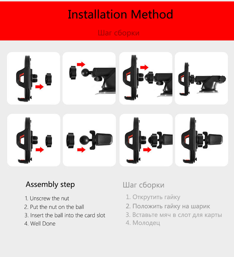 Car Phone Holder Flexible 360 Degree Adjustable Support GPS Car Mount Mobile Phone Holder Windshield Mount Holder